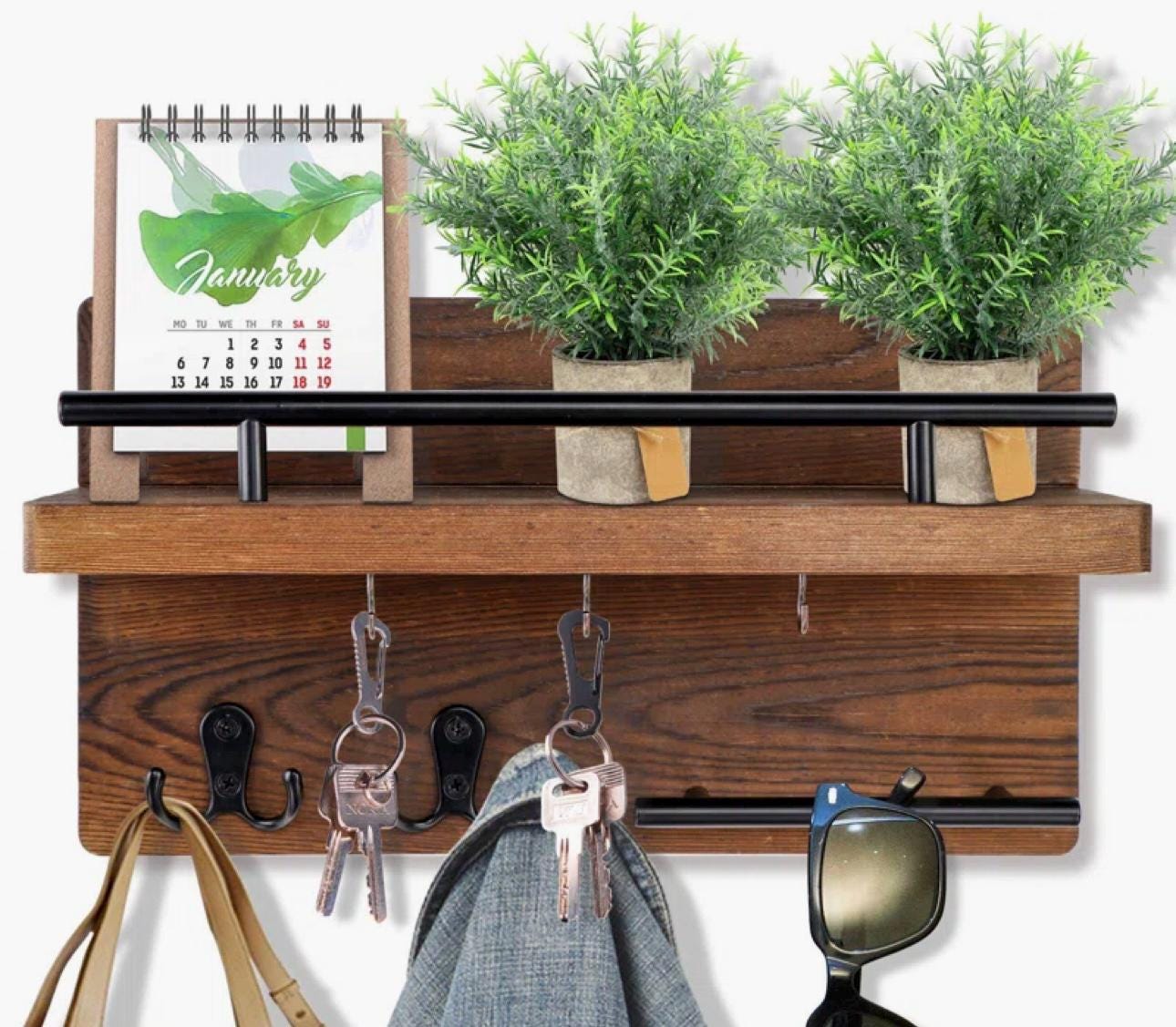 Entry Wall Mail Organizer Mail Holder Floating Shelf Letter Holder Key holder Organizer Mail Box Organizer Wall Mail Rack Entryway Organizer