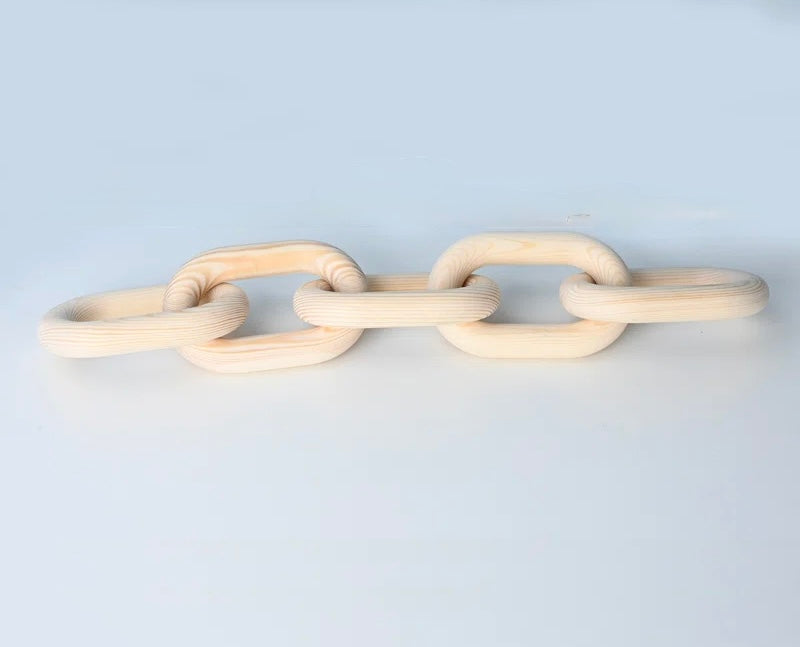 Handcrafted Wood Chain Link