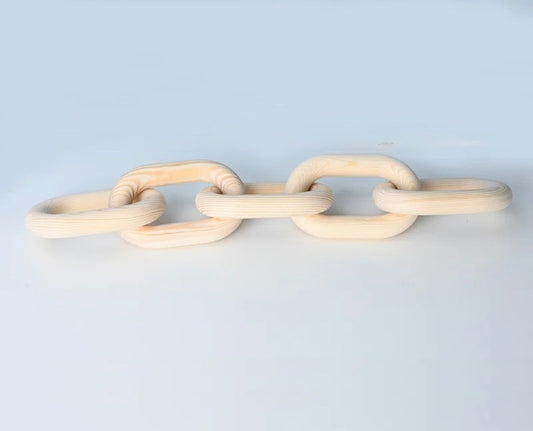 Handcrafted Wood Chain Link