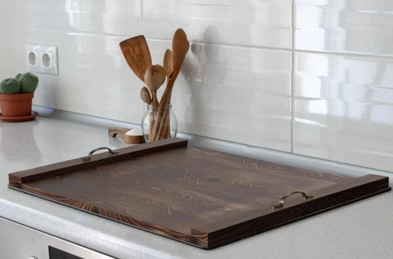 Noodle Board, Stove Top Cover, Cooktop Serving Tray, Noodle Tray, Housewarming Gift, Cutting Board, Kitchen Organization, Food Prep