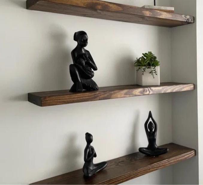 Two Rustic Distressed Floating Shelves Modern Shelves Picture Frame Shelves Floating Shelves Housewarming Popular Gift Trending