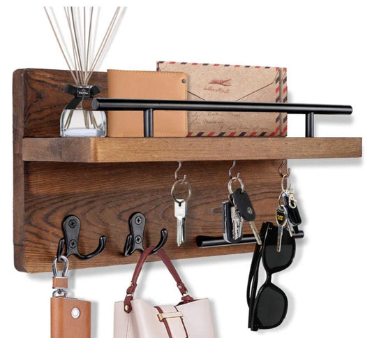 Entry Wall Mail Organizer Mail Holder Floating Shelf Letter Holder Key holder Organizer Mail Box Organizer Wall Mail Rack Entryway Organizer