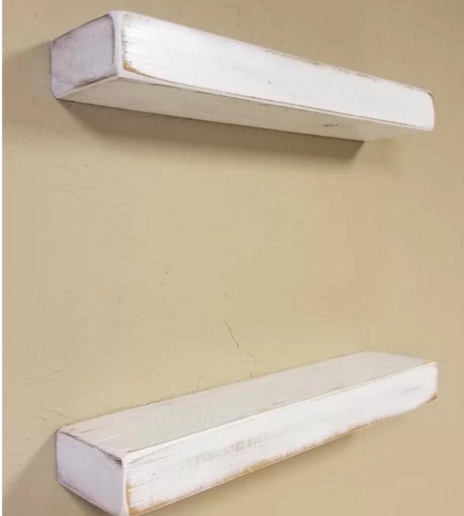 Two Rustic Distressed Floating Shelves Modern Shelves Picture Frame Shelves Floating Shelves Housewarming Popular Gift Trending