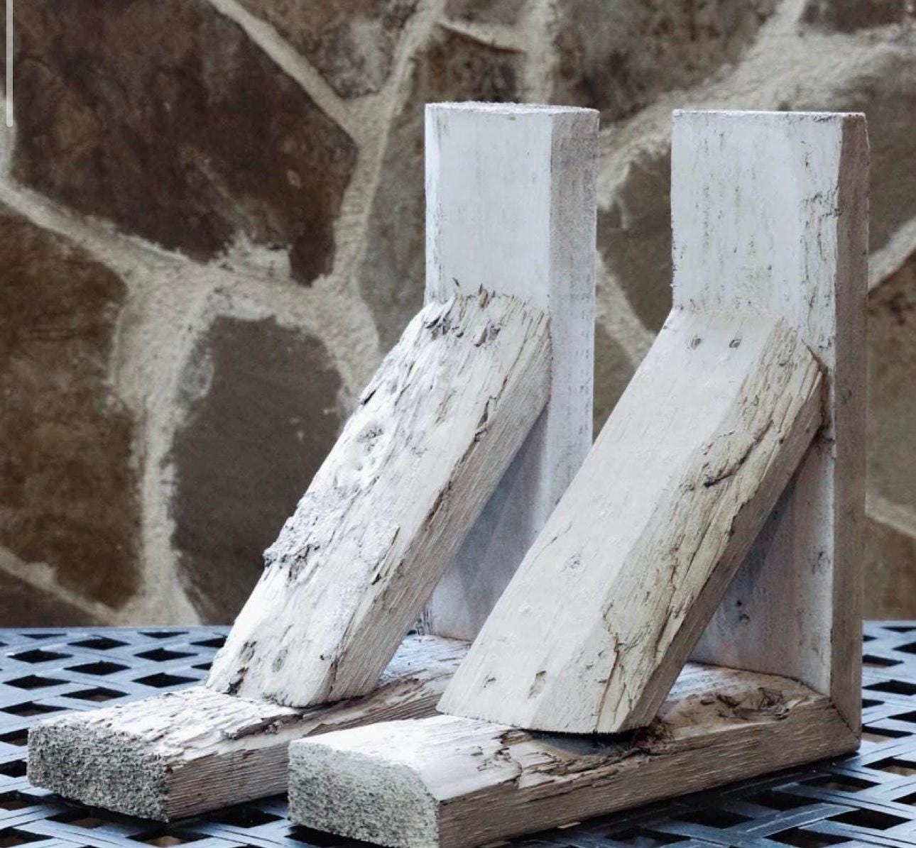 Wood Shelf Brackets Wood Hangers Modern Shelf Brackets Farmhouse Shelf Arms Minimalist Shelf Brackets Shelf Hangers Shelf Supports Bathroom