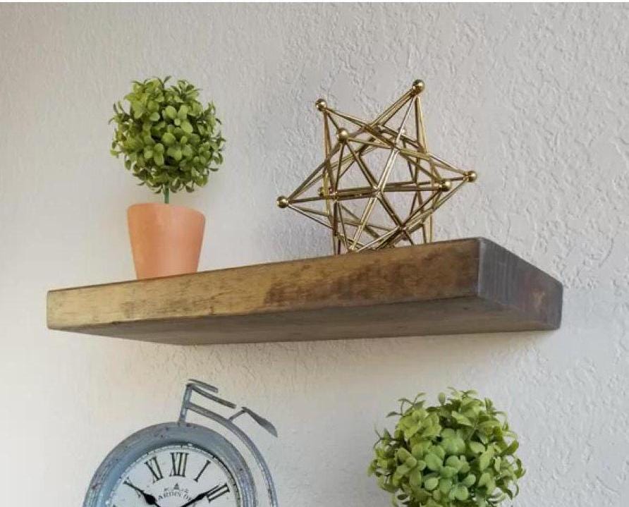 Two Rustic Distressed Floating Shelves Modern Shelves Picture Frame Shelves Floating Shelves Housewarming Popular Gift Trending