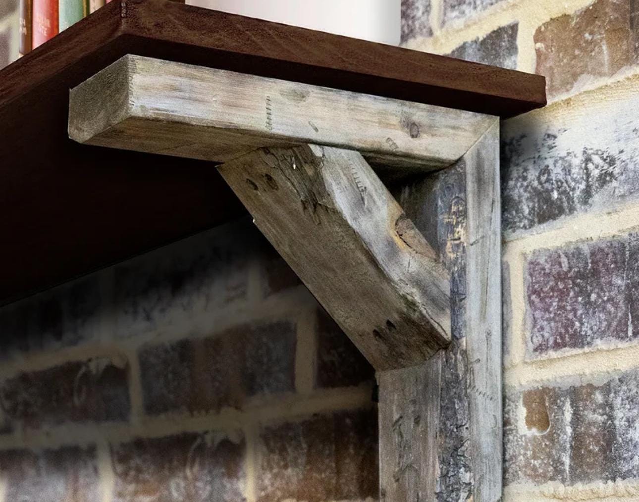 Wood Shelf Brackets Wood Hangers Modern Shelf Brackets Farmhouse Shelf Arms Minimalist Shelf Brackets Shelf Hangers Shelf Supports Bathroom