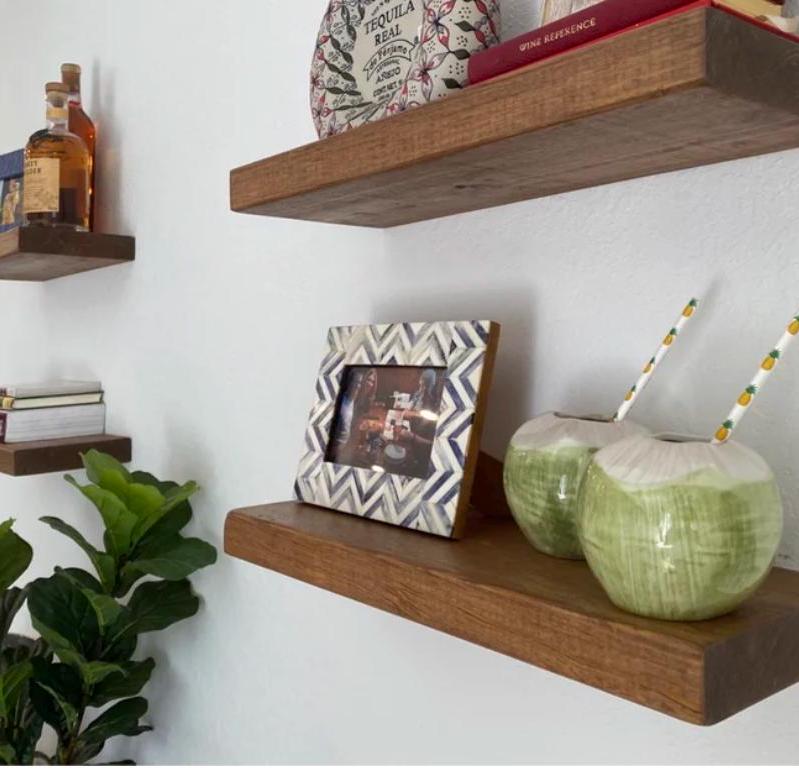 Two Rustic Distressed Floating Shelves Modern Shelves Picture Frame Shelves Floating Shelves Housewarming Popular Gift Trending