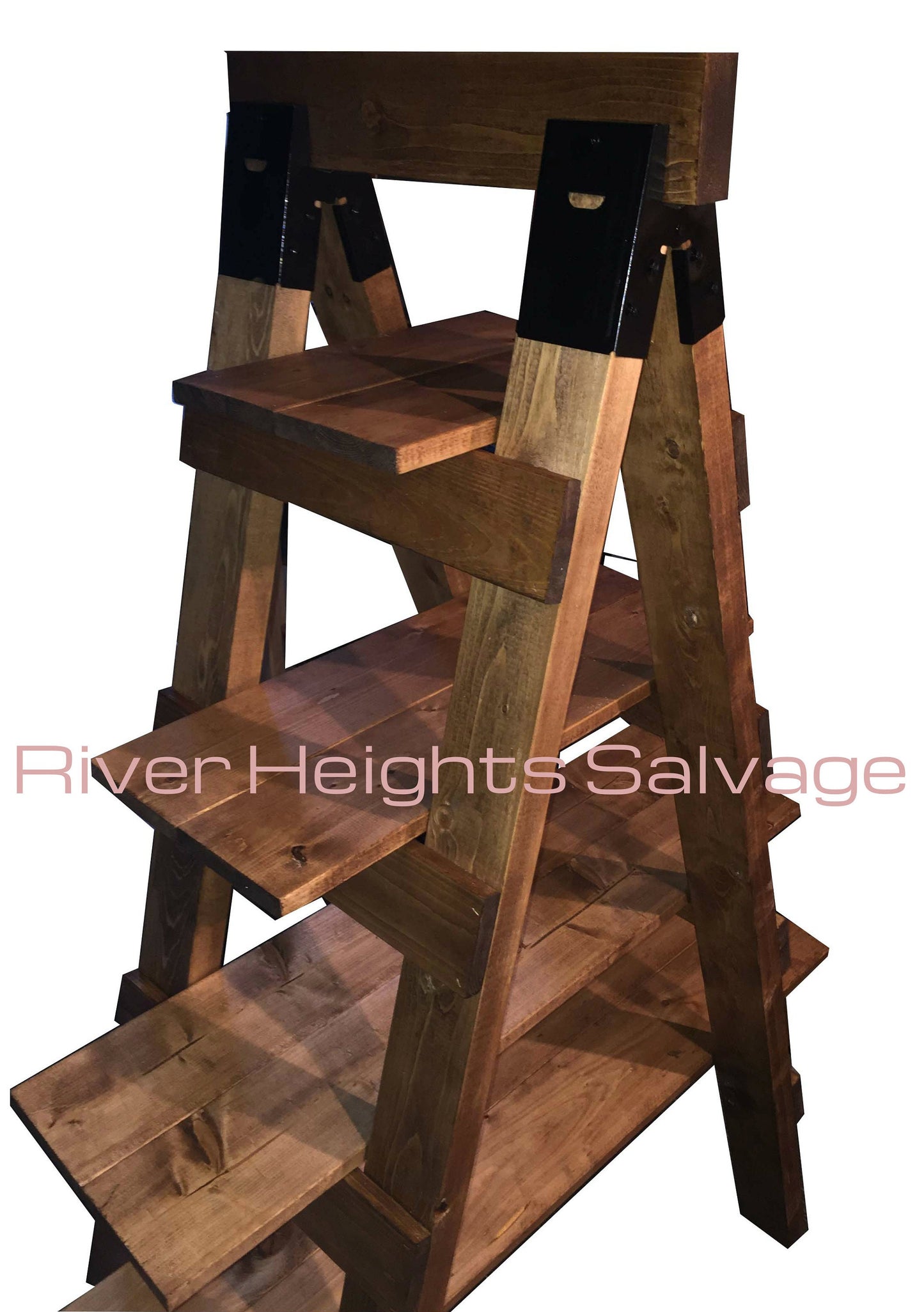 Ladder Bookcase Bookshelf Ladder Bookshelf Rustic Handmade Wooden Tiered Ladder Shelf Trending Gift Farm Decor Popular Shelving Unit
