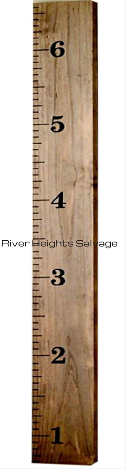 Personalized Wooden Growth Chart Ruler | 6ft Rustic Height Chart | Handmade in Canada | Nursery Wall Decor | Kids Growth Chart
