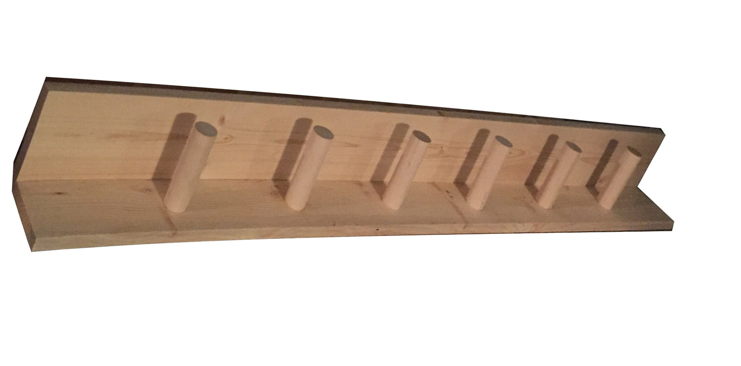 Wood Peg Rail Shelf | Modern Coat Rack with Shelf | Entryway Organizer | Rustic Wall Shelf | Mudroom Storage | Farmhouse Coat Hooks