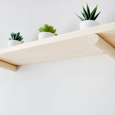 Contemporary Floating Wall Mounted Bookshelf Wood Wall Mounted Shelf Wood Shelf Trending Gift Decor Popular Floating Shelving Unit