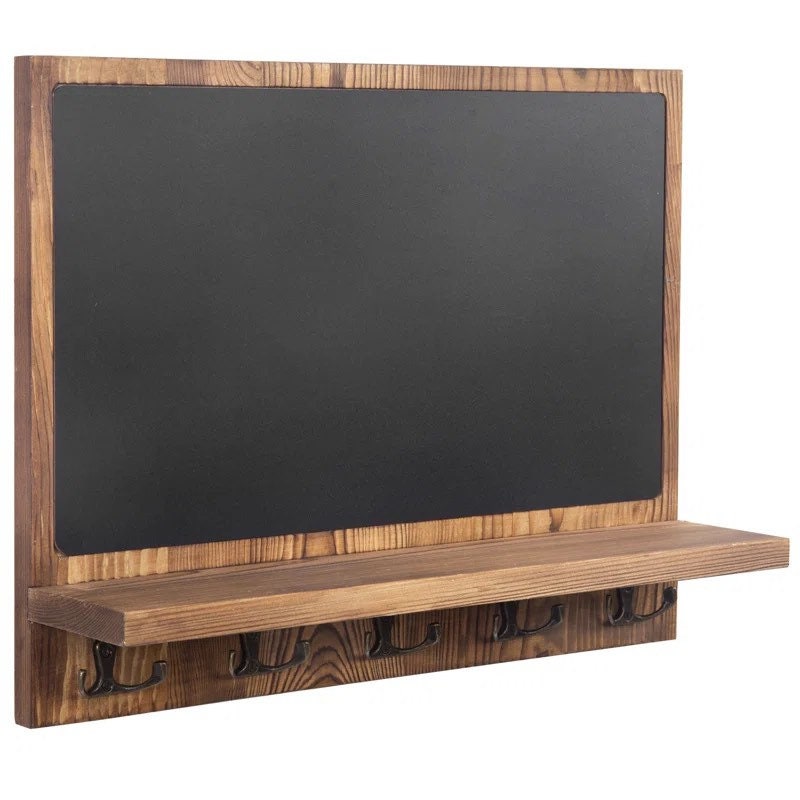 Wall Organizer Chalkboard Key holder Organizer Wall Rack Entryway Organizer