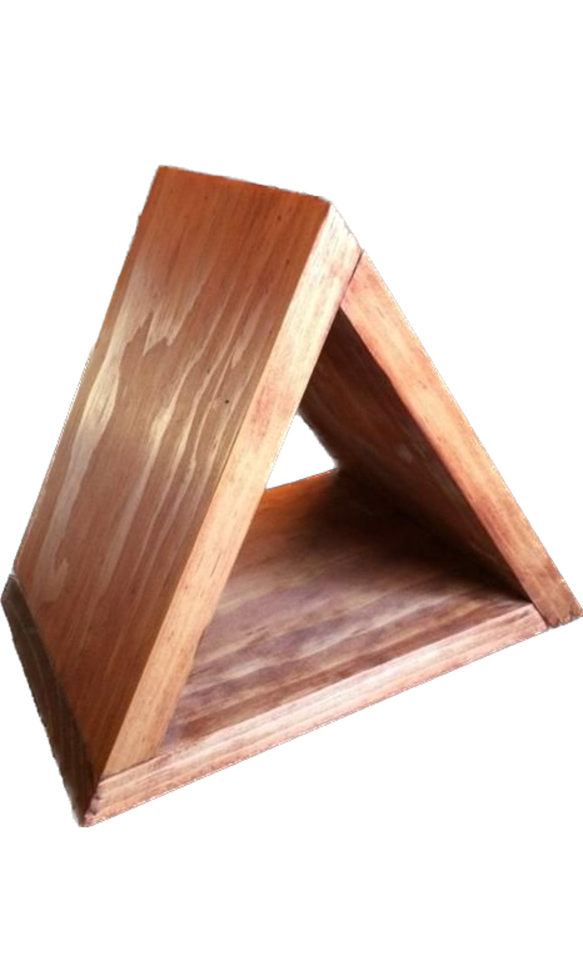 The Book Nook™ – Solid Wood Bedside Book Holder | Triangle Book Valet | Solid Wood Nightstand Book Holder