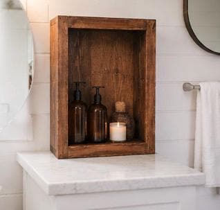 Rustic Shadow Box Display Case | Handmade Wooden Memory Box | Wedding Bouquet Display Frame | Jersey Display | Keepsake Box