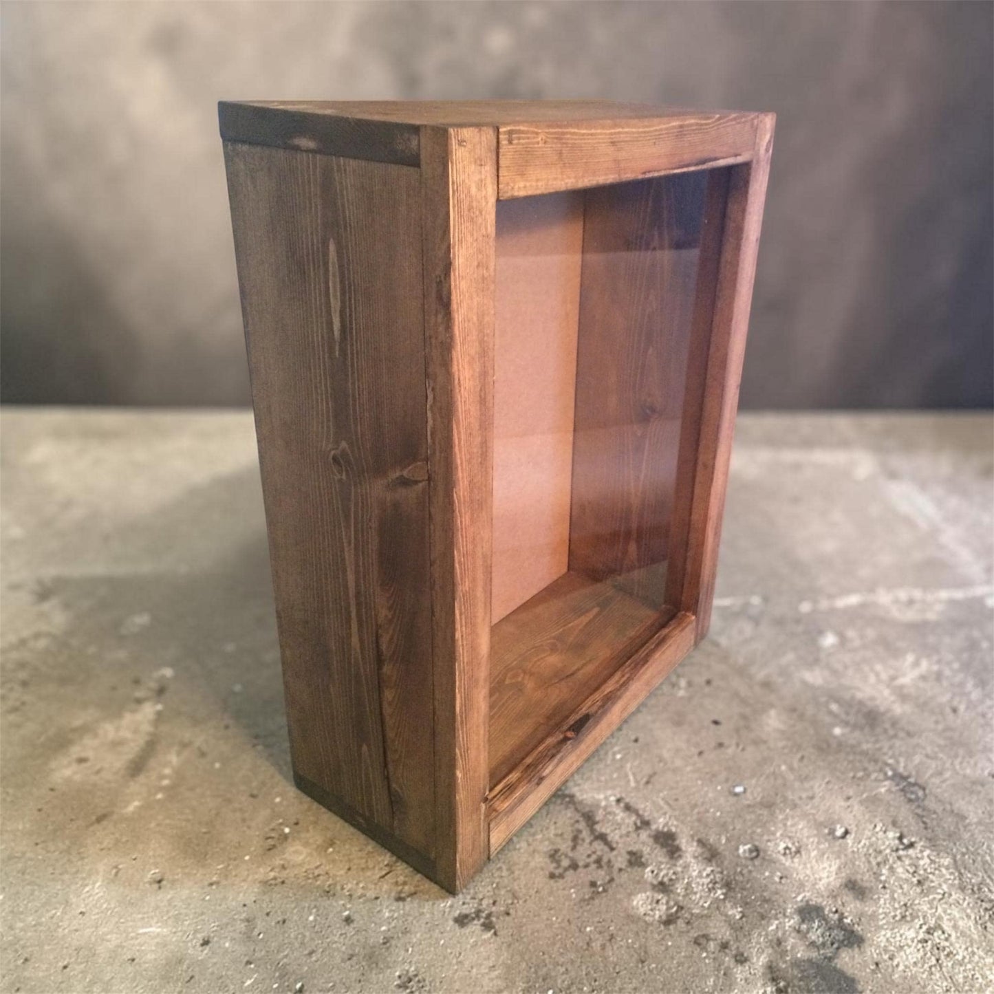 Rustic Shadow Box Display Case | Handmade Wooden Memory Box | Wedding Bouquet Display Frame | Jersey Display | Keepsake Box