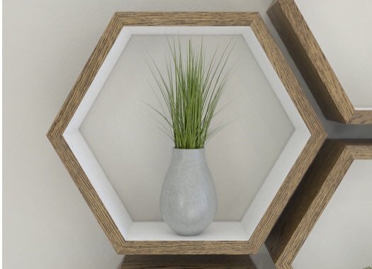 Honeycomb Hexagonal  Shelves Set of 3 Hexagon Shelving Unit Hexagon Shelves Honeycomb Shelving Honeycomb Shelves Popular Trending Gift