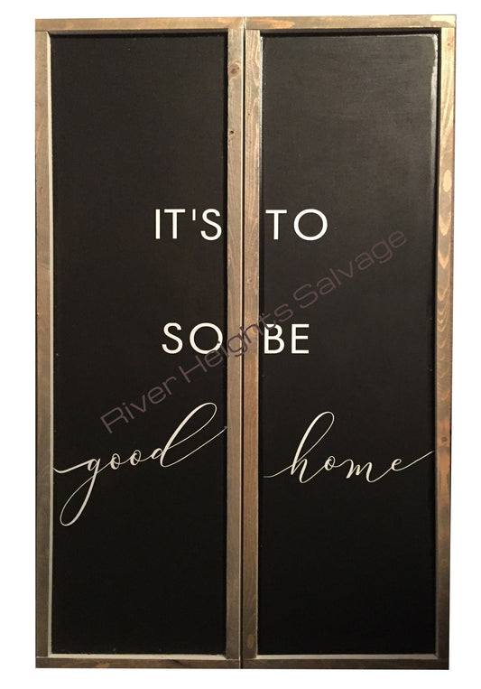 It's So Good to Be Home Set of 2 Wall Signs Gallery Wall Sign Sayings Home warming Gift Trending Gift Popular