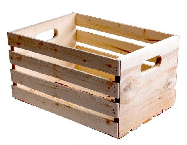 DIY Wood Storage Crate Wood Bin Wood Storage Bins Wooden Box Housewarming Gift Farmhouse Decor Trending Popular